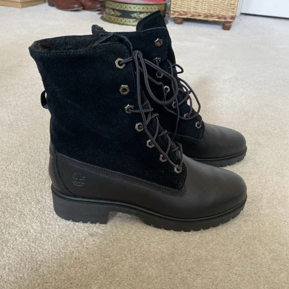 Women's Timberland Authentics Waterproof Roll-Top Furlined Boots New No Box Sz 7